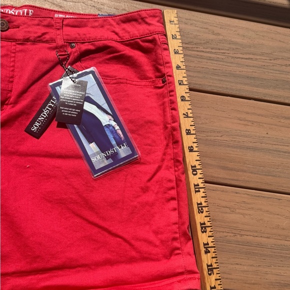 Shorts ,Women's Red Shorts - Picture 3 of 8